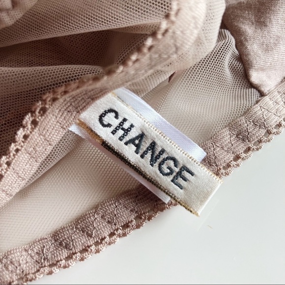 Change Nude Lace and Mesh Boy Short Hipster Panty Size Large - Picture 8 of 11